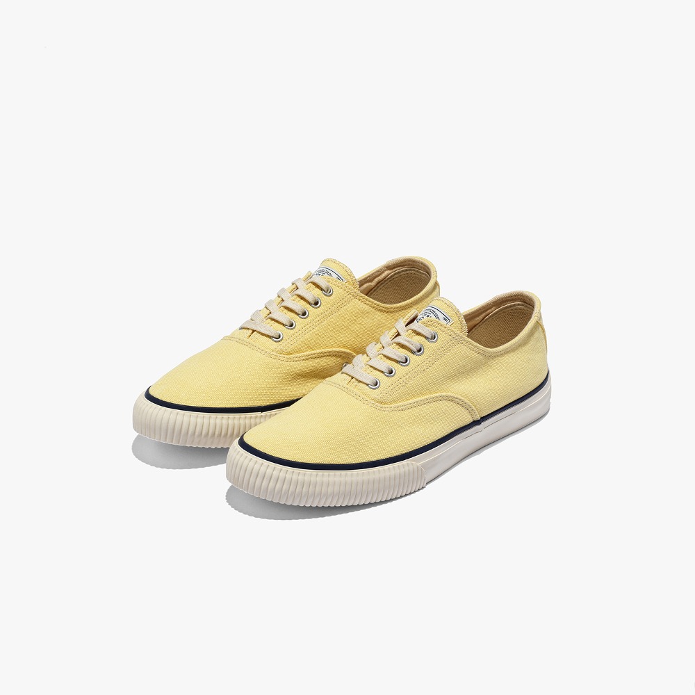 MILITARY USN DECK SHOES _ Crate Yellow taped